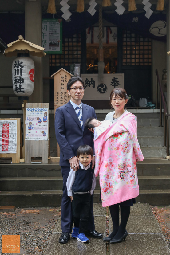 上目黒氷川神社 目黒区 02 16 お宮参り 出張撮影レポート Happilyフォトスタジオ