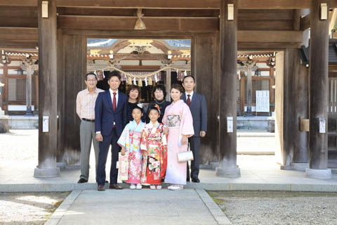 七五三では祖父母と一緒に写真を撮る？