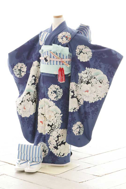 7歳　七五三 七五三10%CPOFF10/16迄)七五三 7歳 四つ身着物フルセット