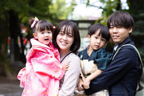 七五三の家族写真におすすめのポーズ