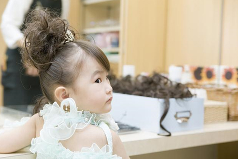 ドレスでの七五三撮影におすすめの髪型