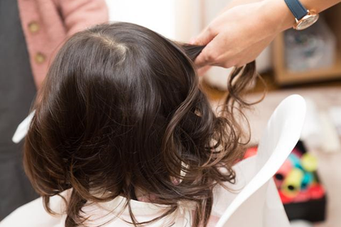 ワンピースでの七五三撮影におすすめの髪型