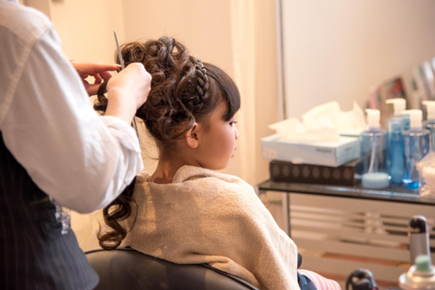 七五三でドレスを着用する際におすめの髪型