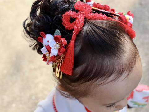 桃割れのやり方・結い方