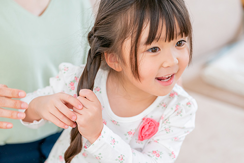 七五三で三つ編みにする際のポイント