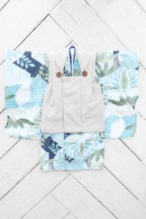 さわやかな水色の着物