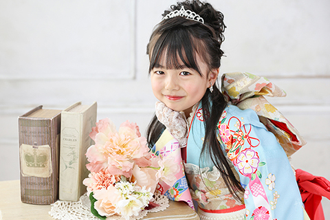 ハーフアップ×ダウンスタイル