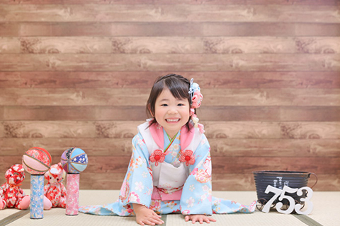 七五三用の水色の着物の選び方