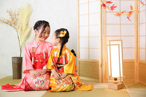 ピンクの着物が似合う子の特徴